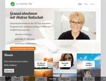 Tablet Screenshot of mybetterlife.de